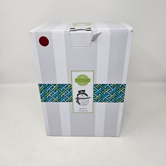 Scentsy Build A Snowman Wax Warmer Retired W/Box - Picture 5 of 6